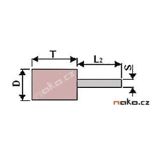 Tělísko brusné válcové 12x40-6 98A60O6V40