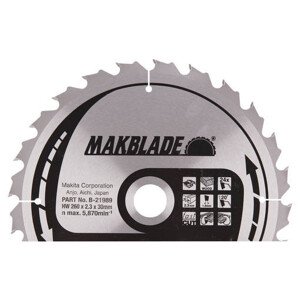 MAKITA B-21989 pilový kotouč 260x2,3X30mm 24Z MAKBLADE