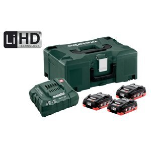 METABO Basic Set 18V LiHD (akumulátor 3x4.0Ah+nabíječka ASC 30-36+MetaLock II) 685133