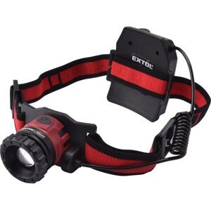 EXTOL LIGHT 43190 čelovka nabíjecí 450lm 10W CREE XPL LED, USB, ZOOM