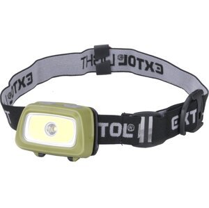 EXTOL LIGHT 43108 čelovka 250lm LED, 250lm, červené/zelené světlo pro noční vidění