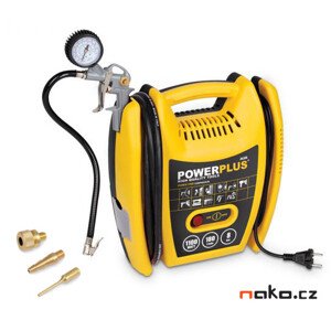 POWERPLUS POWX1705 přenosný bezolejový kompresor