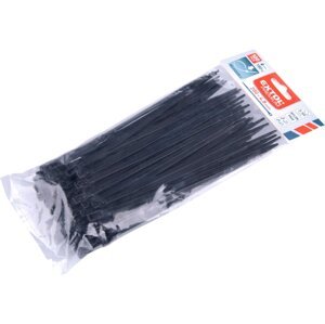 EXTOL PREMIUM 8856254 pásky stahovací černé, rozpojitelné, 200x4,8mm, 100ks, nylon