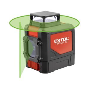 EXTOL PREMIUM 8823307 křížový samonivelační laser zelený liniový