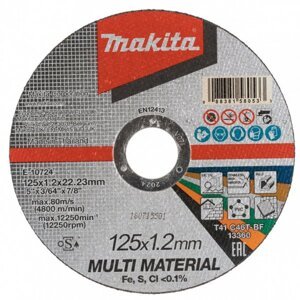 MAKITA E-10724 řezný kotouč 125x1,2x22 MULTI materiál