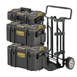 DeWALT DStrolley TOUGHSYSTEM 2.0 set kufrů DS166+DS300+DS400+vozík DWST83401-1