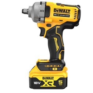 DeWALT DCF891P2G bezuhlíkový rázový utahovák 18V/2x5,0Ah s CFN krytem, PUR vložkou