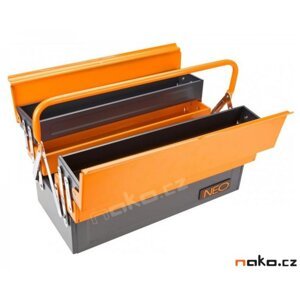 NEO TOOLS kufr na nářadí 450mm plechový rozkládací 84-100