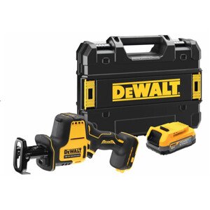 DeWALT DCS369E1T bezuhlíková aku pila ocaska XR POWERSTACK LiIon 18V 1x1,7Ah bez nabíječky