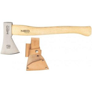 NEO TOOL 63-119 sekera s koženým pouzdrem 400g dřevěné topůrko