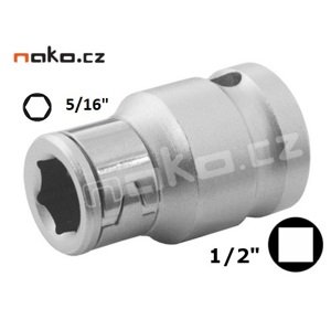 PROTECO adaptér 1/2"- 5/16" redukce pro bity 43.120-01A