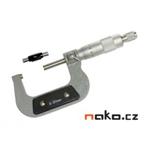 KINEX 7006 mikrometr třmenový 50-75 mm/0,01mm, ČSN 25 1420, DIN 863