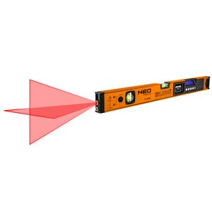 NEO TOOLS 71-200 digitální laserová vodováha 60cm se sklonoměrem