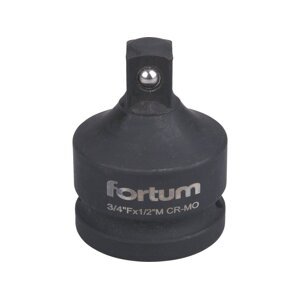 FORTUM 4703108 rázový adaptér 3/4" - 1/2" vnitřní 3/4"- vnější 1/2", 61CrV5