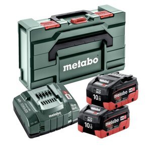 METABO Basic Set 18V LiHD (akumulátor 2x10Ah+nabíječka ASC 145 +metaBOX) 685142000