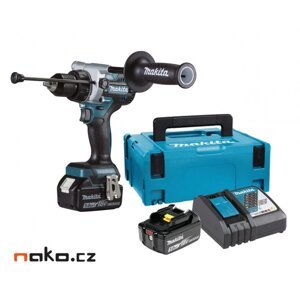 MAKITA DHP486RTJ aku bezuhlíkový příklepový šroubovák Li-ion LXT 18V 5,0 Ah,Makpac