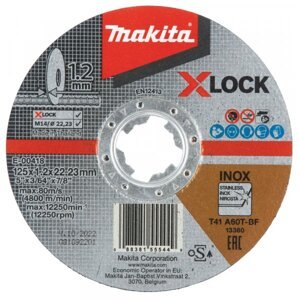 MAKITA E-00418 řezný kotouč na nerez X-LOCK 125x1.2mm