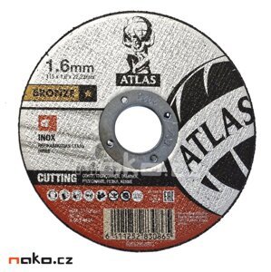 ATLAS 115x1.6 A46T BF41 řezný kotouč na nerez a ocel 66252828873