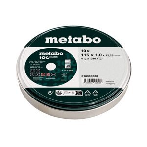 METABO 616399000 sada řezných kotoučů na NEREZ 125x1mm (10ks)