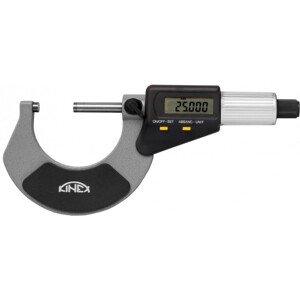 KINEX mikrometr třmenový digitální  25-50mm, 0,001mm, 7031