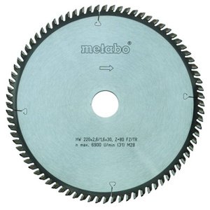 Metabo kotouč pilový 254x2,4/1,8x30 80FZ/TR 5° neg. 6.28223