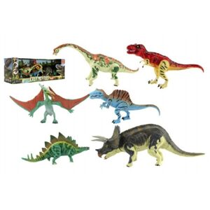 Teddies Sada Dinosaurus hýbající se 6ks plast v krabici 48x17x13cm