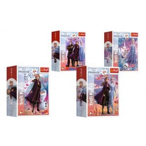 Trefl Puzzle mini 54 dílků Ledové království II/Frozen II 4 druhy v krabičce 6,5x9x3,5cm 40ks v boxu