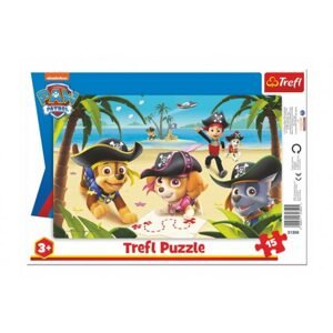 Trefl Puzzle deskové Přátelé z Tlapkové patroly/Paw Patrol 33x23cm 15 dílků