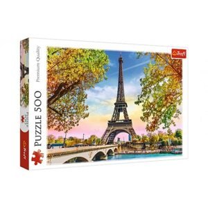 Trefl Puzzle Romantická Paříž 500 dílků 48x34cm v krabici 40x26,5x4,5cm