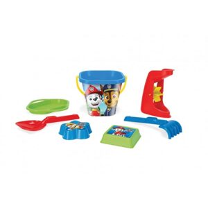 WADER Sada na písek 7ks plast Paw Patrol/Tlapková patrola v síťce 20x30x18cm 12m+ Wader