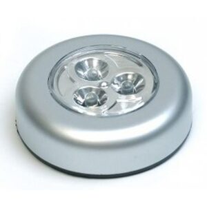 Samolepící lampička 3 LED stříbrná