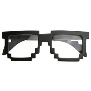 Brýle pixel - Černé s tmavýmy sklíčky