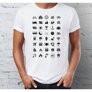 Cestovní tričko s ikonami