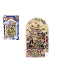 Teddies Pinball ZOO hlavolam plast 9x16cm 2 druhy na kartě