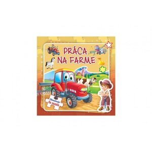 Puzzle kniha Práca na farme 17x17cm 6x9 dielikov SK verze