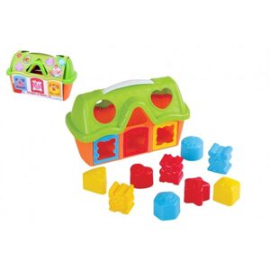 Teddies Vkládačka stodola s tvary 10ks plast 25x17x11cm 12m+