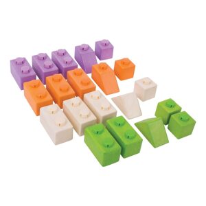 Bigjigs Toys Bigjigs Baby Dřevěné Spojkostky - Basic set