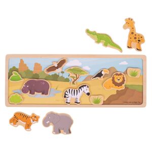 Bigjigs Toys magnetické puzzle safari