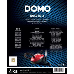 DOMO Sáčky do vysavače - větší - 4 ks textilních sáčků