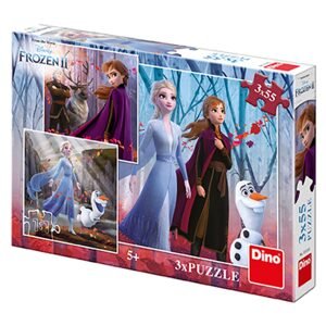 Dino FROZEN II 3x55 Puzzle NOVÉ