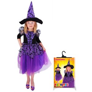 RAPPA Dětský kostým čarodějnice fialová čarodějnice/Halloween (M)