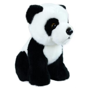 RAPPA Plyšová panda sedící 18 cm ECO-FRIENDLY