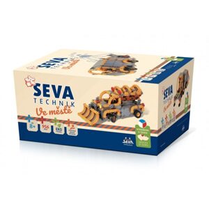 Seva Stavebnice SEVA TECHNIK Ve městě plast 956 dílků v krabici 27x38x18cm