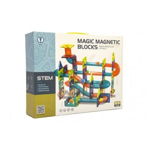 Teddies Magnetická stavebnice plast 66ks v krabici 31x25x8cm