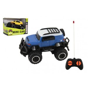 Teddies Auto RC mini SUV plast 14cm 27MHz na dálk. ovl. na bat. se světl. 2 barvy v krab. 16x12x10