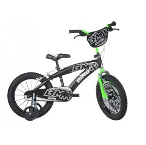 DINO Bikes Dětské kolo Dino Bikes BMX 145XC černo-zelené 14