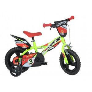 DINO Bikes Dětské kolo Dino Bikes 612L-RP Raptor 12 neon yellow