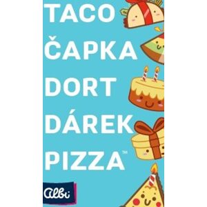 ALBI Taco, čapka, dort, dárek, pizza