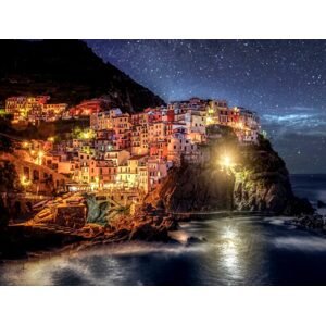Diamantové malování s rámem - Cinque Terre