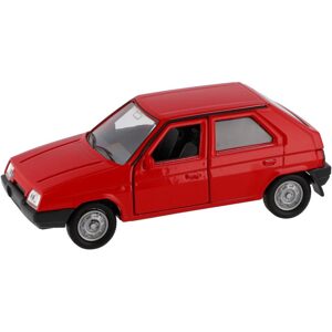 Dromader Auto Welly Škoda Favorit kov/plast 11cm 1:34 na volný chod 4 barvy v krabičce 15x7x7cm